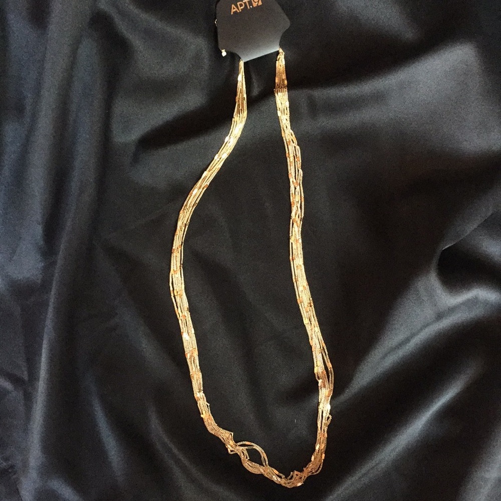 Gold long necklace by APT.9